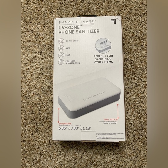 Sharper Image Phone Sanitizer UV-Zone NIB - Picture 4 of 6